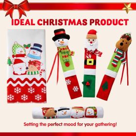 5 Pieces Christmas Kitchen Appliance Handle Covers for Kitchen Refrigerator Microwave Oven Dishwasher Decoration, Xmas Indoor Décor